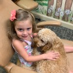 Our therapy dog and patient