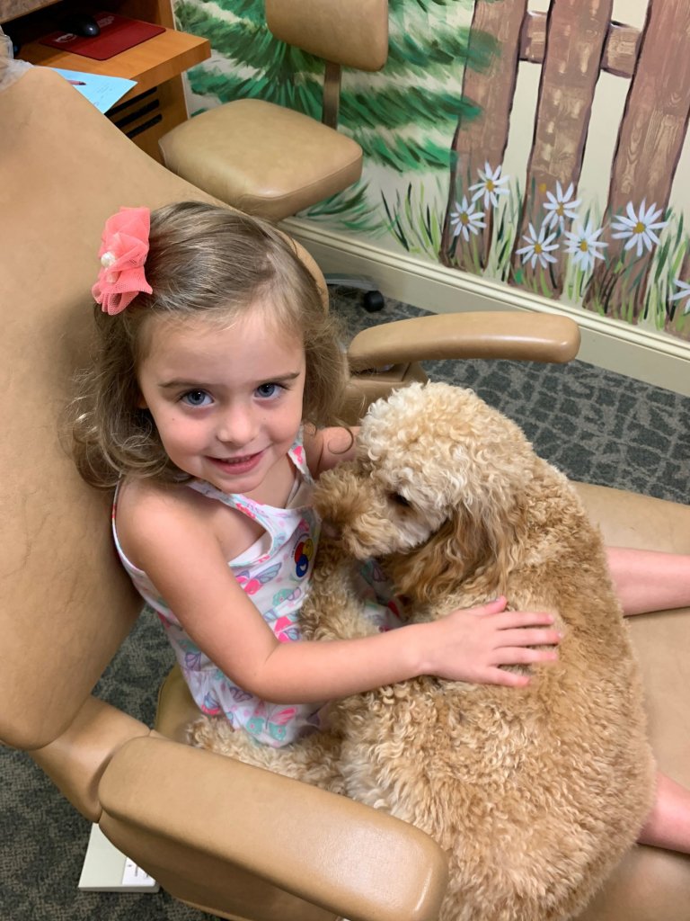 Our therapy dog and patient