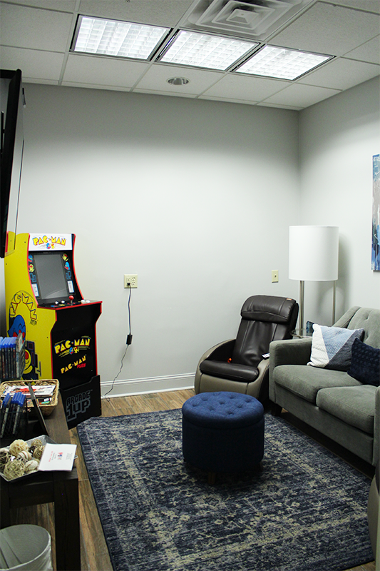 Teen waiting room at Pediatric Dentist in Alpharetta GA