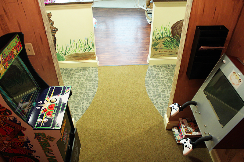 Game room at Pediatric Dentist in Alpharetta GA
