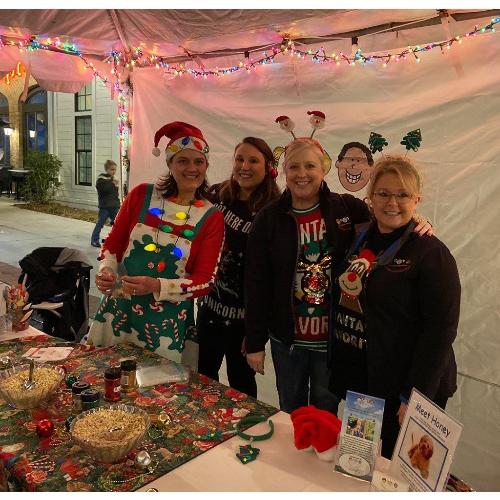 Team Leach at Christmas Tree Lighting in Alpharetta GA
