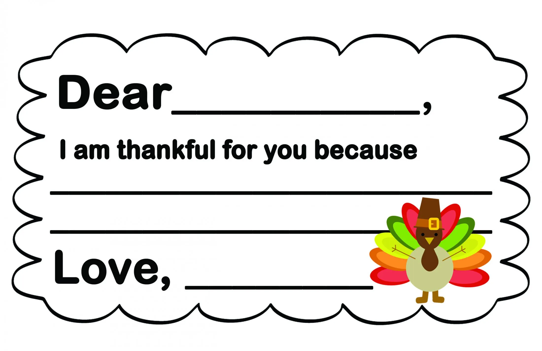 Thankful for you letter